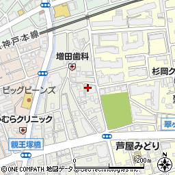 兵庫県芦屋市親王塚町11周辺の地図