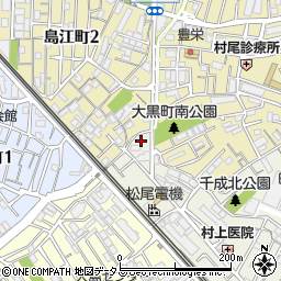 タイムズ豊中千成町駐車場周辺の地図