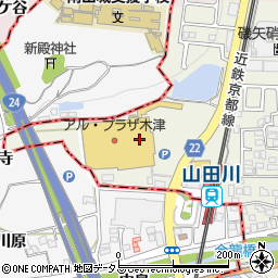 クリーニングルビー　アルプラザ木津店周辺の地図