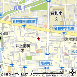 尾浜松の中公園周辺の地図