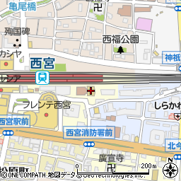 兵庫県医療信用組合西宮支店周辺の地図