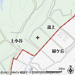 愛知県知多郡美浜町豊丘道上周辺の地図