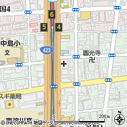 江夏商事株式会社　大阪支店周辺の地図