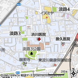 渋川医院周辺の地図
