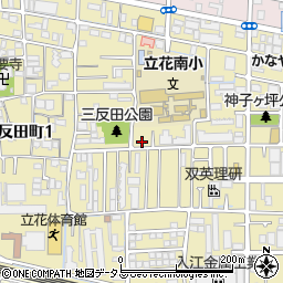 兵庫県尼崎市三反田町周辺の地図