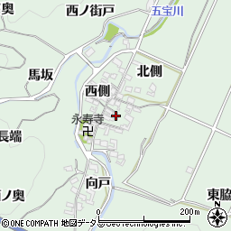 愛知県知多郡美浜町豊丘東側周辺の地図