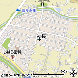 静岡県袋井市神長36-20周辺の地図