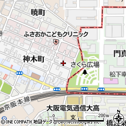大阪府守口市神木町9周辺の地図