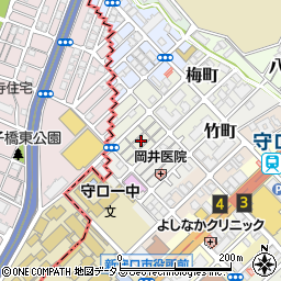 大阪府守口市梅町6周辺の地図