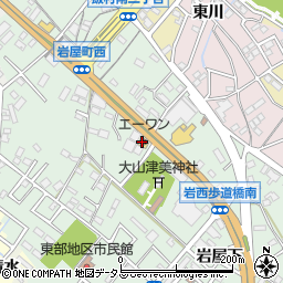 アウトレット＆リサイクルエーワン　豊橋本店周辺の地図