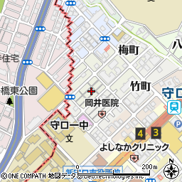 大阪府守口市梅町6-15周辺の地図