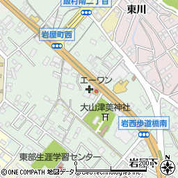愛知県豊橋市岩屋町岩屋下85周辺の地図