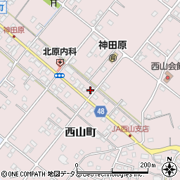 静岡県浜松市中央区西山町2221周辺の地図