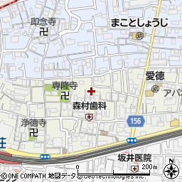 大阪府門真市元町周辺の地図