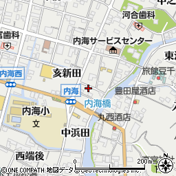 愛知県知多郡南知多町内海亥新田28-2周辺の地図