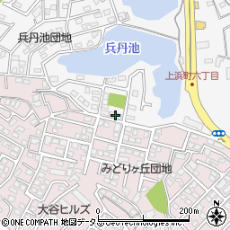 上浜町宿舎周辺の地図
