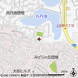 上浜町宿舎周辺の地図