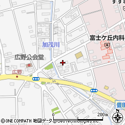 静岡県磐田市富丘168-7周辺の地図