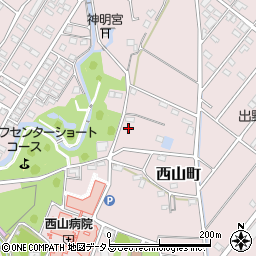 静岡県浜松市中央区西山町745周辺の地図