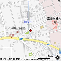 静岡県磐田市富丘167周辺の地図