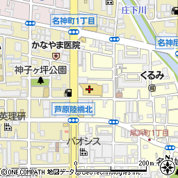 兵庫日産尼崎店周辺の地図