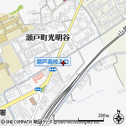 岡山県岡山市東区瀬戸町光明谷162周辺の地図