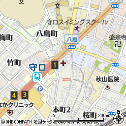 関西みらい銀行守口南支店周辺の地図