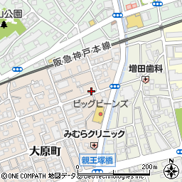 兵庫県芦屋市大原町26-16周辺の地図