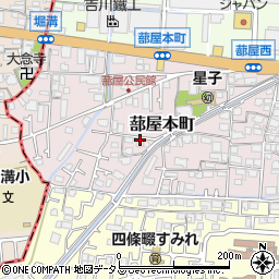 大阪府四條畷市蔀屋本町周辺の地図