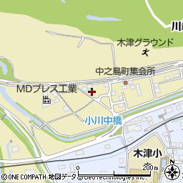 京都府木津川市木津川端1周辺の地図