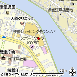 メガネのアイトピア　桜橋店周辺の地図