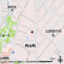静岡県浜松市中央区西山町735周辺の地図