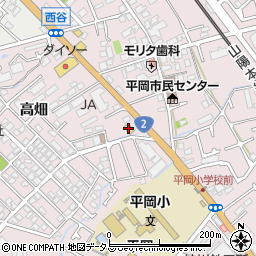 ローソン東加古川平岡町店周辺の地図