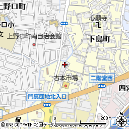 大阪府門真市下島町21-14周辺の地図