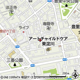 大阪府大阪市東淀川区豊里周辺の地図