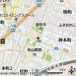 ファミリーマート守口竜田通一丁目店周辺の地図