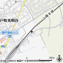 岡山県岡山市東区瀬戸町光明谷149周辺の地図