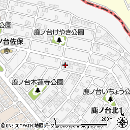 奈良県生駒市鹿ノ台北周辺の地図
