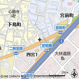 松屋門真店周辺の地図