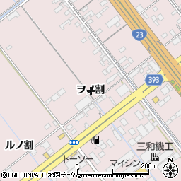 愛知県豊橋市神野新田町ヲノ割周辺の地図