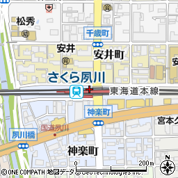 さくら夙川駅周辺の地図