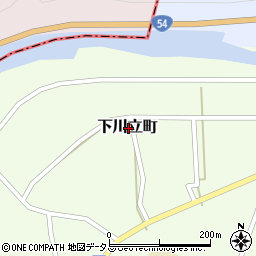広島県三次市下川立町周辺の地図