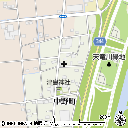 静岡県浜松市中央区中野町3032周辺の地図
