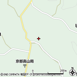 京都府南山城村（相楽郡）田山（堂山）周辺の地図