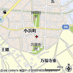 愛知県豊橋市小浜町周辺の地図