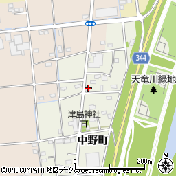静岡県浜松市中央区中野町3037周辺の地図