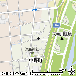 静岡県浜松市中央区中野町3031周辺の地図