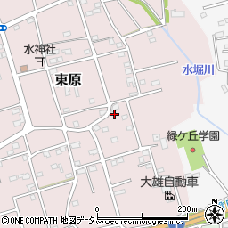 静岡県磐田市東原43周辺の地図