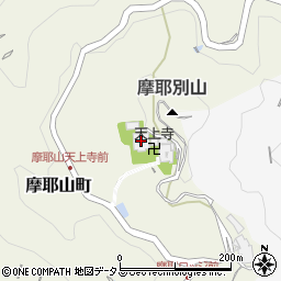 摩耶山天上寺周辺の地図