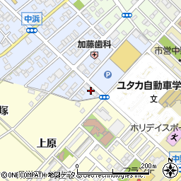 愛知県豊橋市中浜町218周辺の地図